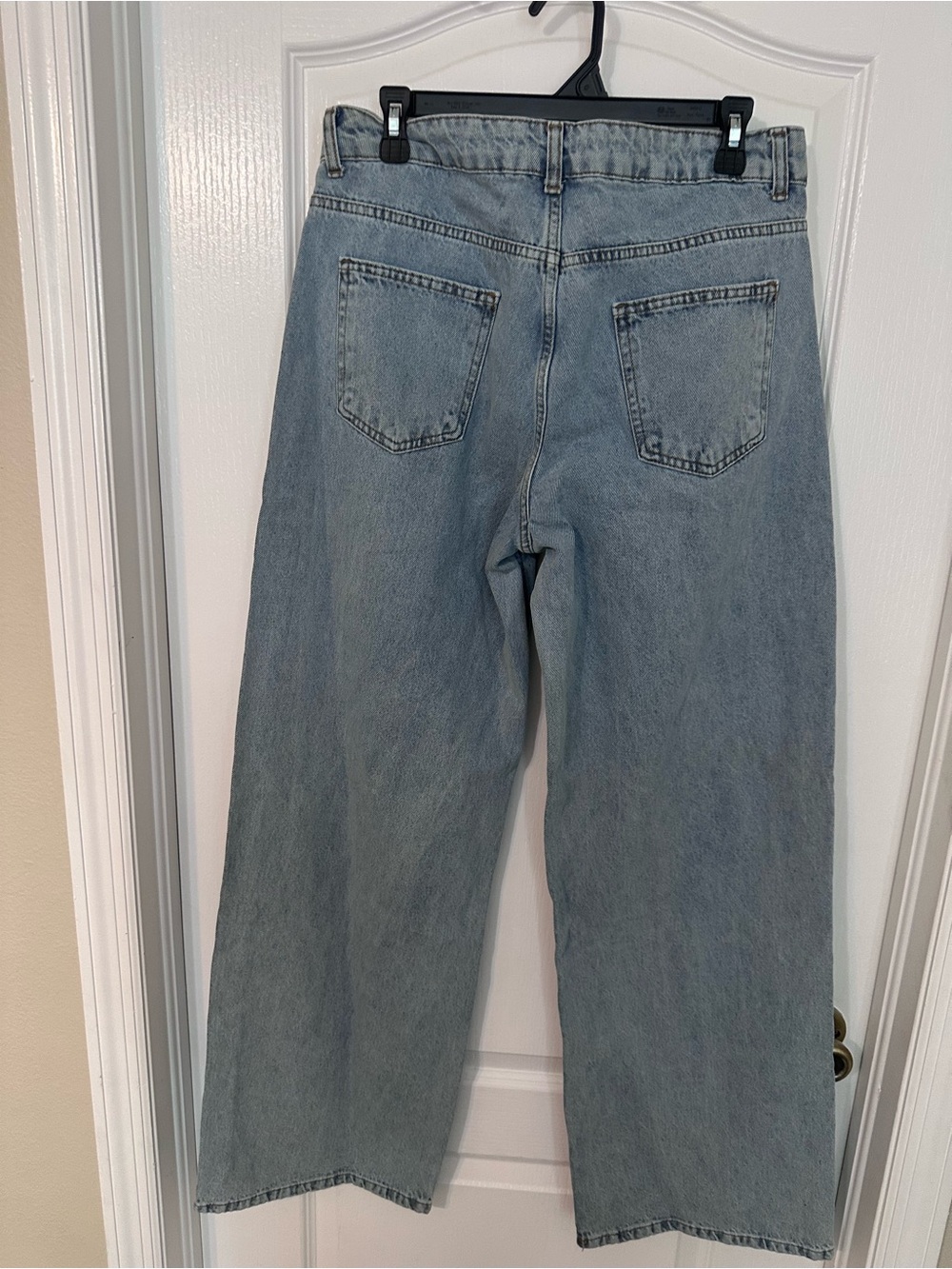 Made in Turkey Embroidered Wide Leg Jeans 100% Cotton Size 40( US 10) - Picture 3 of 7